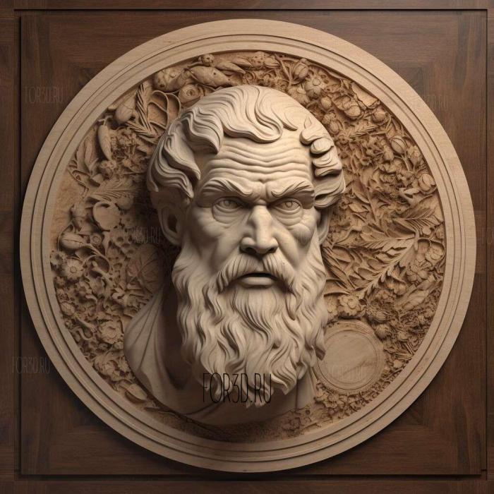 Socrates Type B 3 stl model for CNC